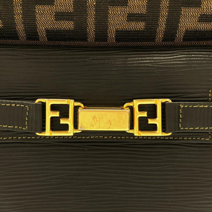 フェンディ キャンバス レザー リュックサック