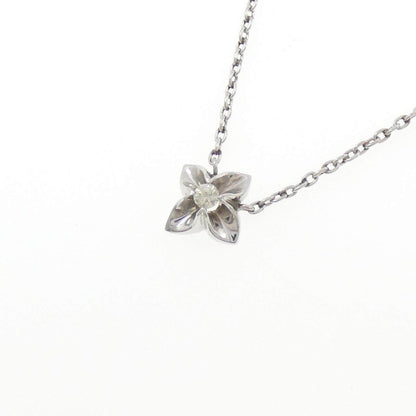 Pt850 flower diamond necklace