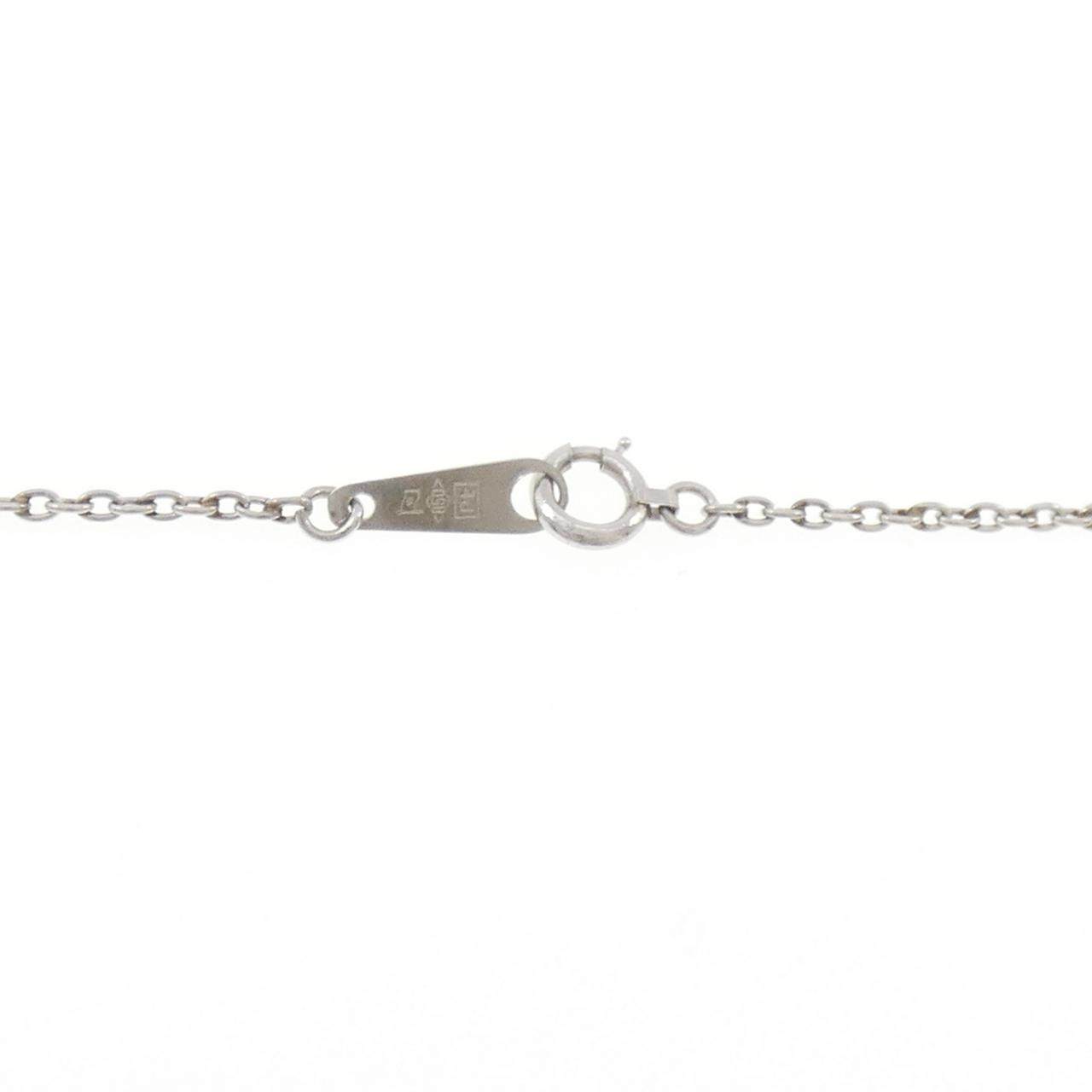 Pt850 flower diamond necklace