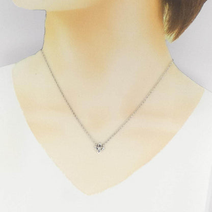 Pt850 flower diamond necklace