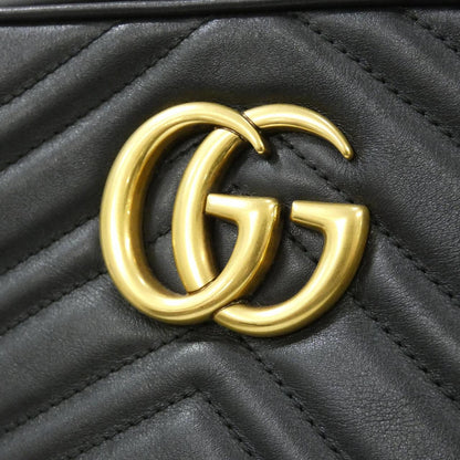 グッチ GGマーモント キルティングシェブロンレザー ショルダーバッグ