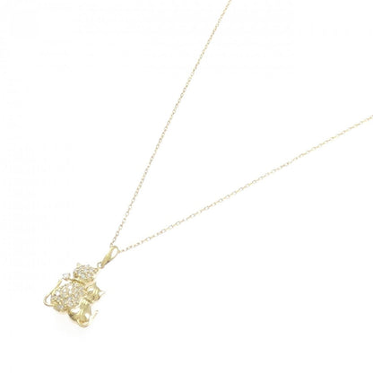 K18YG キャット ダイヤモンド ネックレス