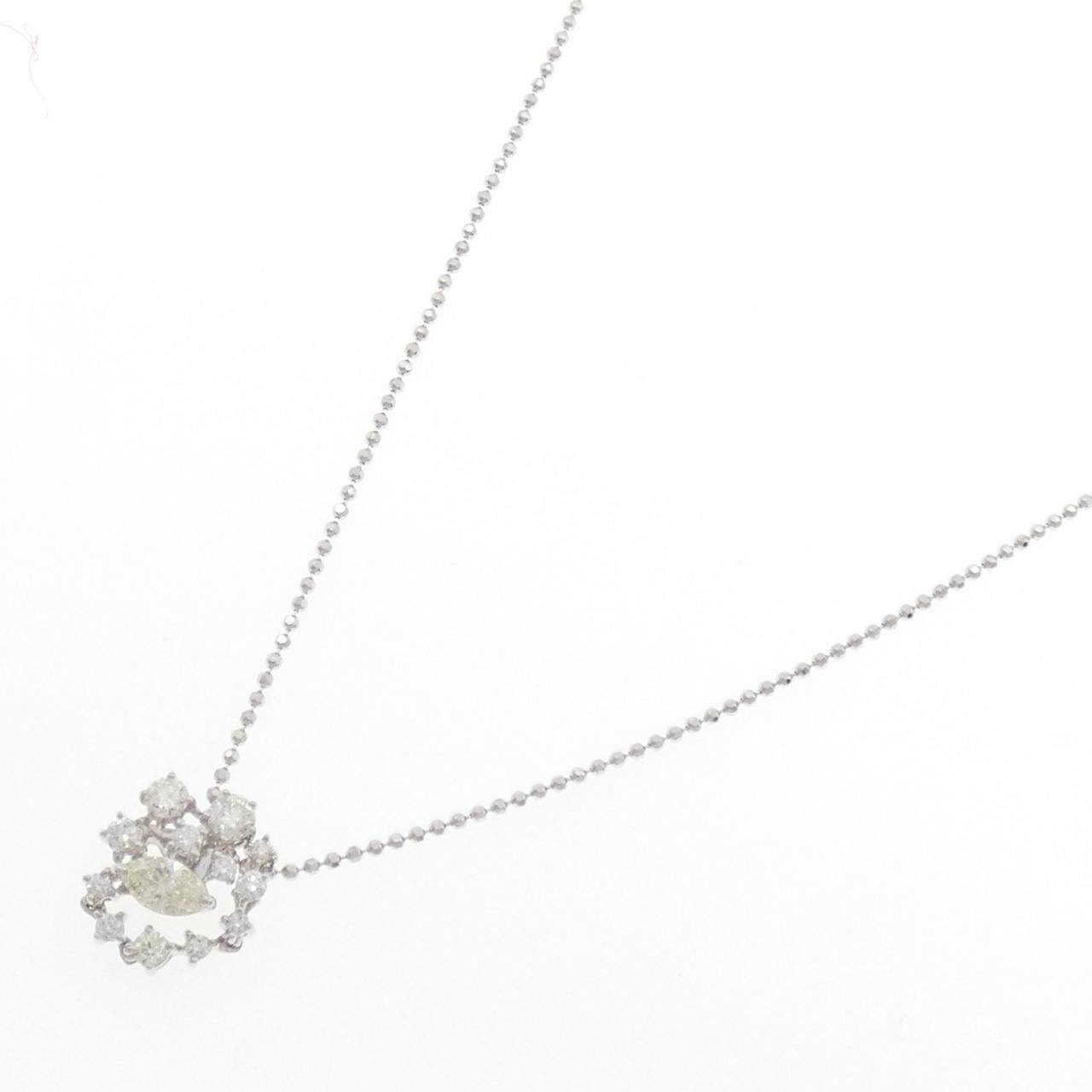 タサキ 750ホワイトゴールド ダイヤモンドネックレス