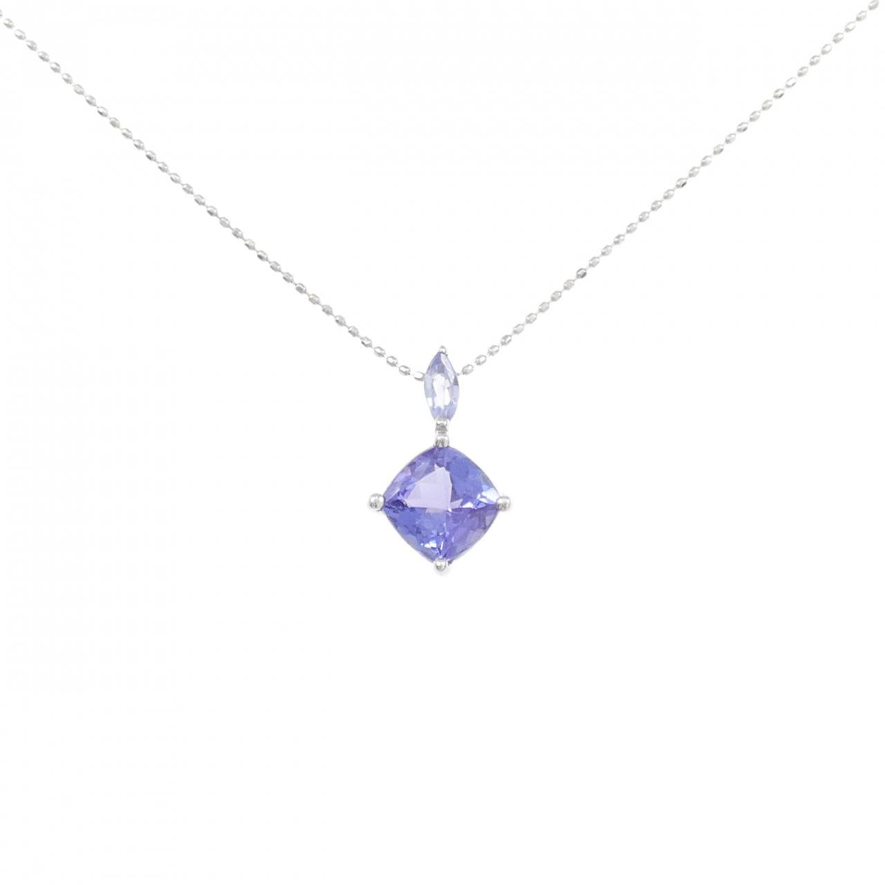 Au750タンザナイトネックレス