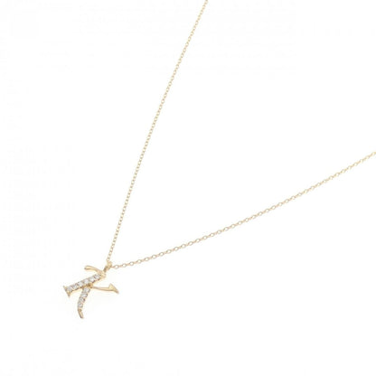 Au750 ダイヤモンド イニシャルK ネックレス
