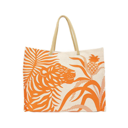 エルメス TIGRE A L'ANANAS トワルアッシュ ビーチバッグ