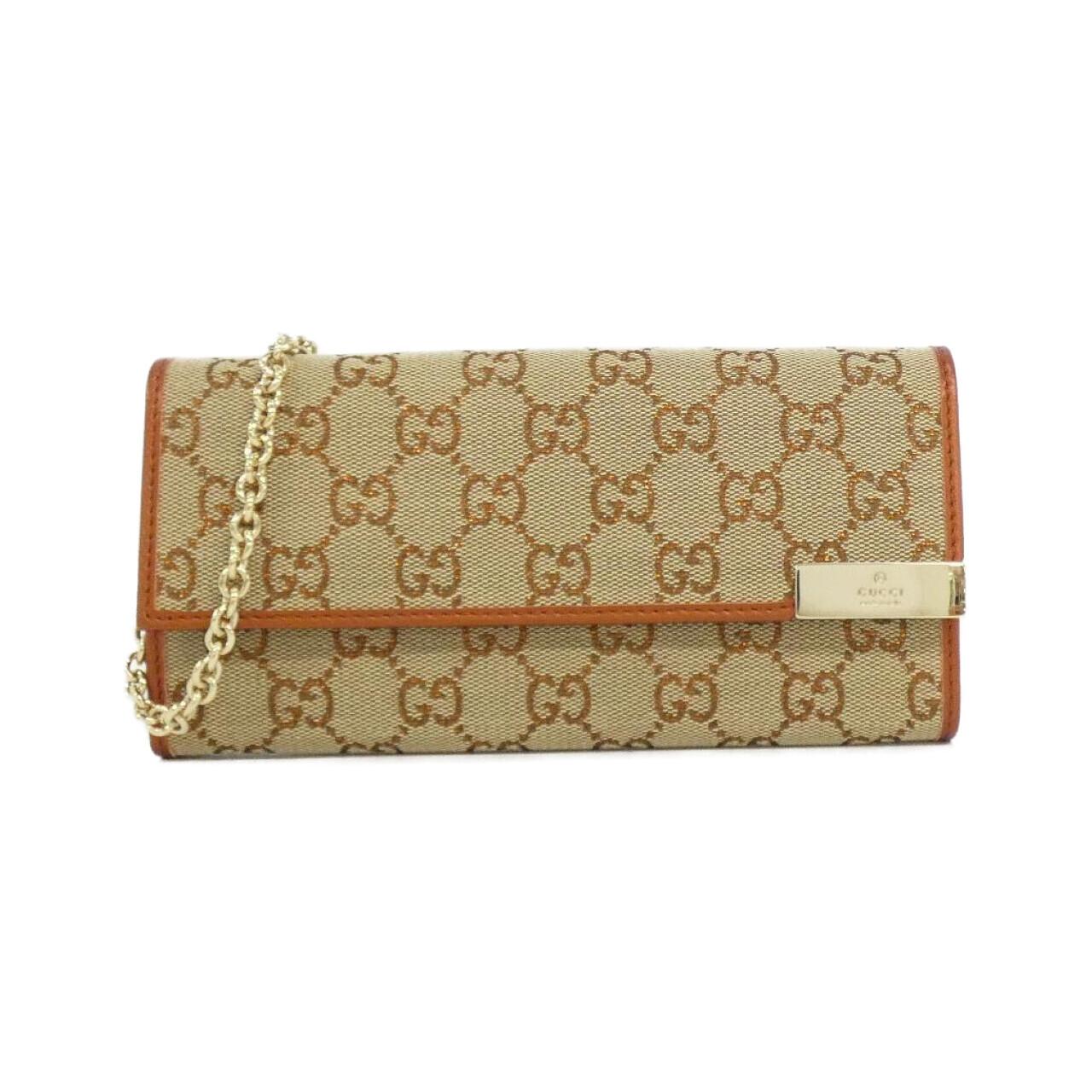 グッチ GGキャンバス メタリックレザー 財布