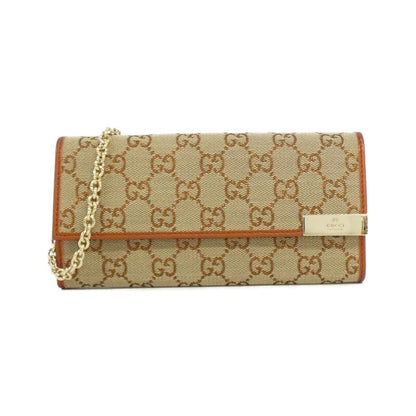 グッチ GGキャンバス メタリックレザー 財布
