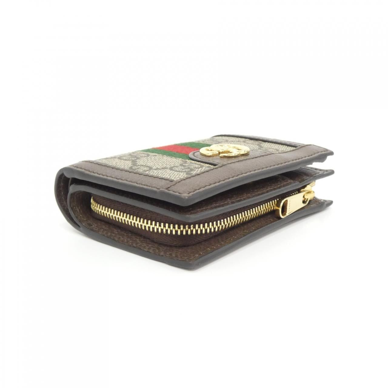 グッチ OPHIDIA GGスプリームキャンバス レザー 財布