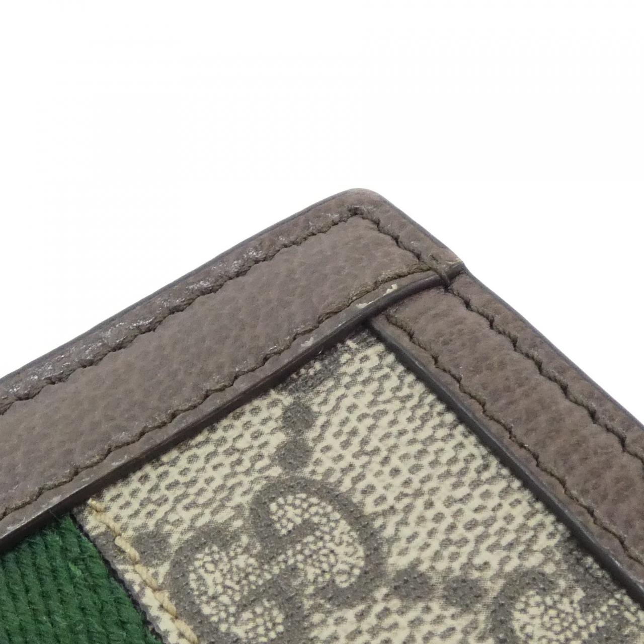 グッチ OPHIDIA GGスプリームキャンバス レザー 財布