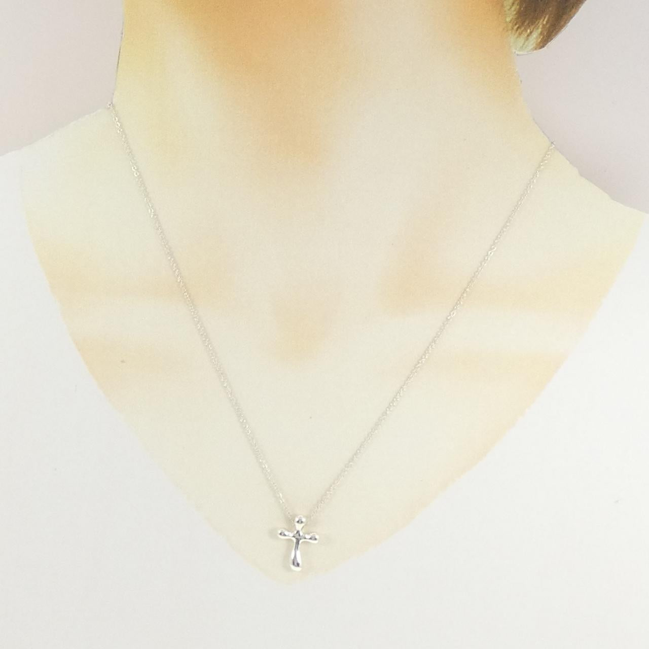 ティファニー 925シルバー クロスネックレス