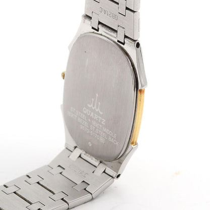 セイコー クレドール ステンレススチール イエローゴールド クォーツ
