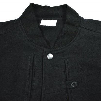 CHANGES REMAKE VARSITY JACKET ウール カウレザー スタジャン