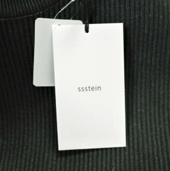 ssstein DISCOLORATION RIB KNIT LS コットンナイロン ニット