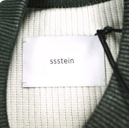 ssstein DISCOLORATION RIB KNIT LS コットンナイロン ニット