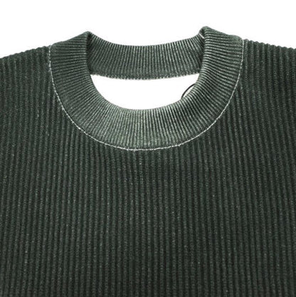 ssstein DISCOLORATION RIB KNIT LS コットンナイロン ニット