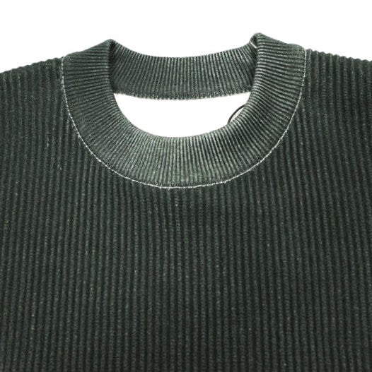 ssstein DISCOLORATION RIB KNIT LS コットンナイロン ニット