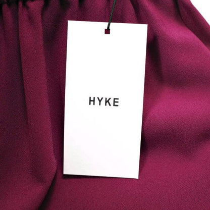 HYKE STRECH WIDE LEG PANTS ポリエステル パンツ