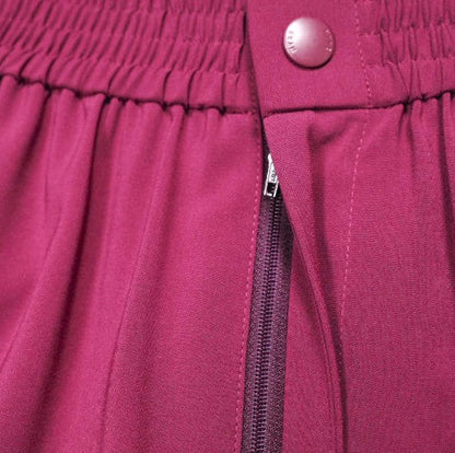 HYKE STRECH WIDE LEG PANTS ポリエステル パンツ