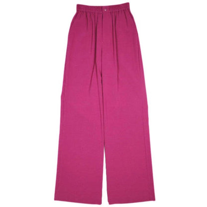 HYKE STRECH WIDE LEG PANTS ポリエステル パンツ