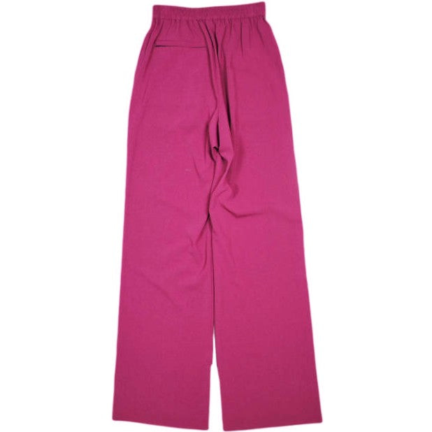 HYKE STRECH WIDE LEG PANTS ポリエステル パンツ