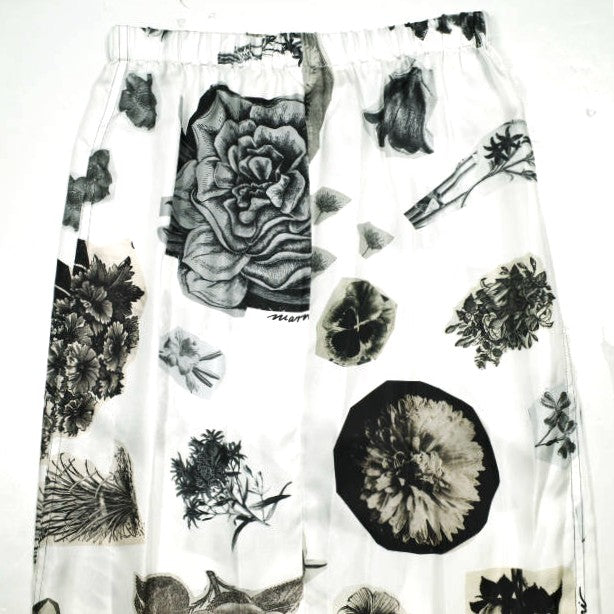 マルニ NOCTURNAL PRINT SKIRT シルクスカート