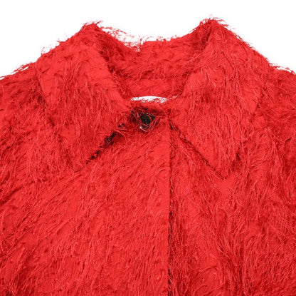 クラネ FRINGE SHORT JACKET コットン混 ジャケット