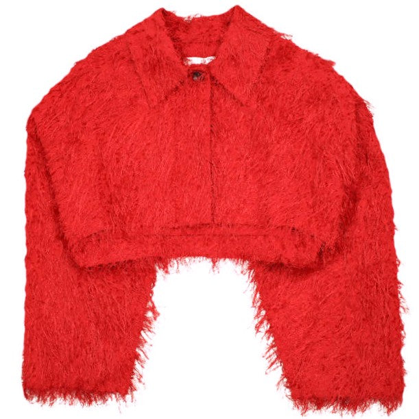 クラネ FRINGE SHORT JACKET コットン混 ジャケット