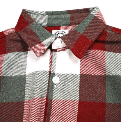 ビーオムニボー BLOCK CHECK SHIRTS フランネルシャツ