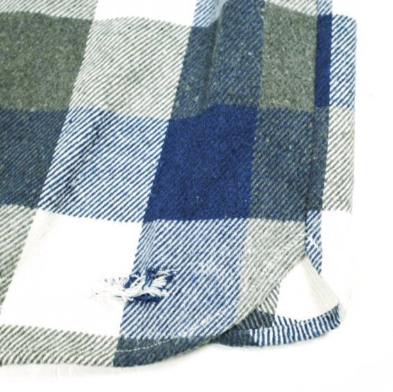 ダンケシェーン FLANNEL DAMAGE SHIRTS BLOCK ポリエステル コットン レーヨンシャツ