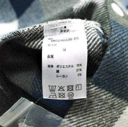 ダンケシェーン FLANNEL DAMAGE SHIRTS BLOCK ポリエステル コットン レーヨンシャツ