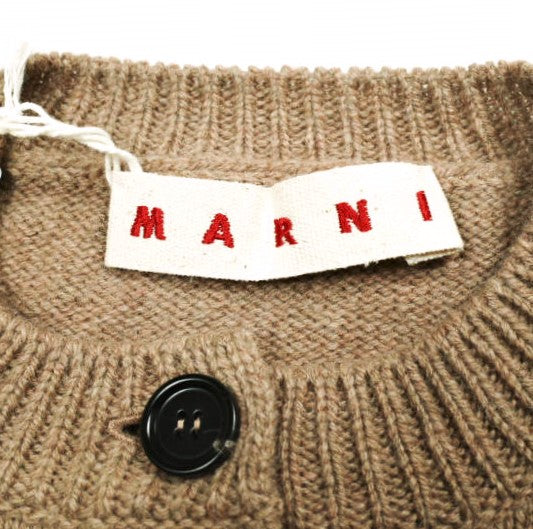 マルニ VIRGIN WOOL LOGO CARDIGAN バージンウールカーディガン