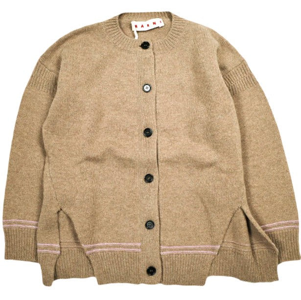 マルニ VIRGIN WOOL LOGO CARDIGAN バージンウールカーディガン