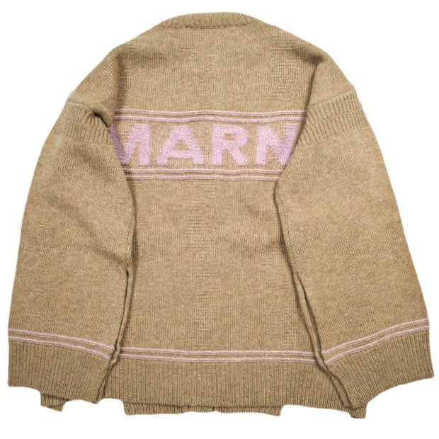 マルニ VIRGIN WOOL LOGO CARDIGAN バージンウールカーディガン