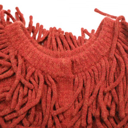 クラネ W FACE FRINGE KNIT VEST ニットベスト