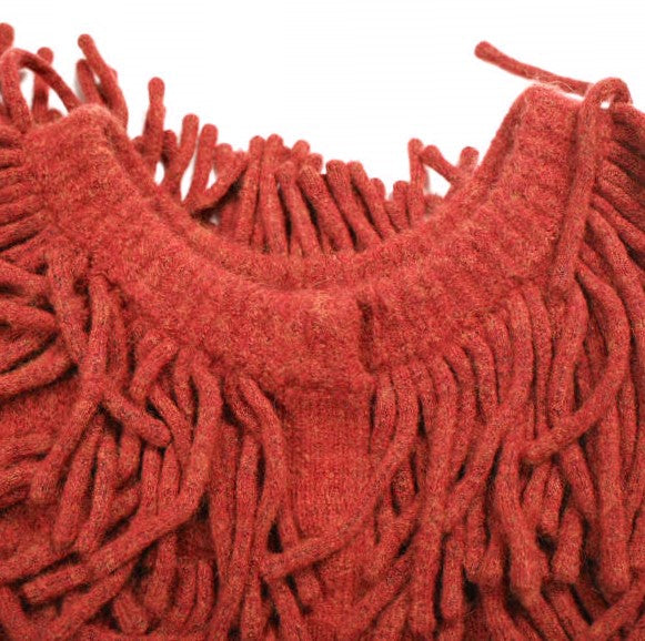 クラネ W FACE FRINGE KNIT VEST ニットベスト