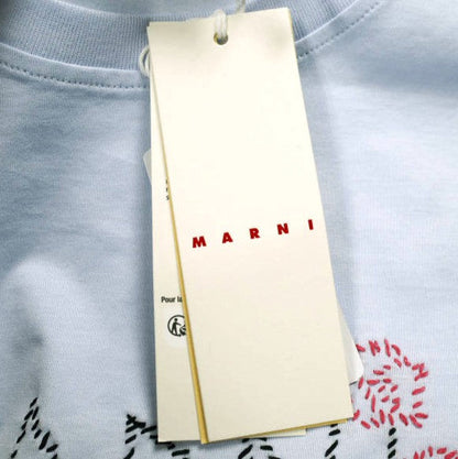 マルニ オーガニックコットンジャージー ロゴ刺繍Tシャツ