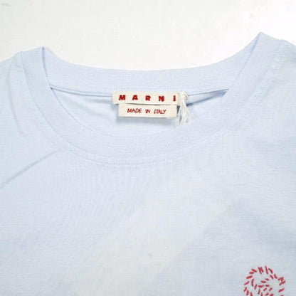 マルニ オーガニックコットンジャージー ロゴ刺繍Tシャツ