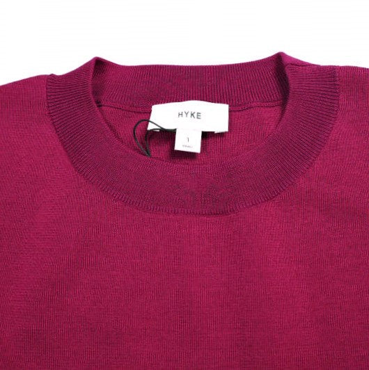 ハイク S/C/P HALF SLEEVE SWEATER シルクコットンポリエステル セーター