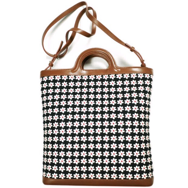 マルニ TROPICALIA DAISY CROSSBODY コットン カーフレザー 2wayショルダーバッグ