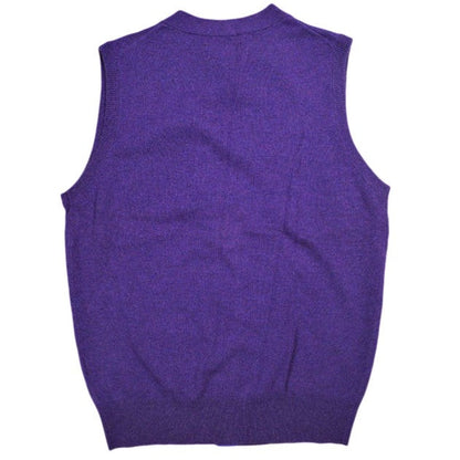 ビームスプラス Button Knit Vest Solid ウールニットベスト