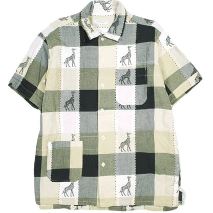 エンジニアードガーメンツ Camp Shirt コットンジラフジャガード シャツ コットン