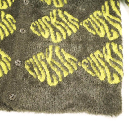ハフ FUCK IT CARDIGAN ナイロンアクリルニットカーディガン