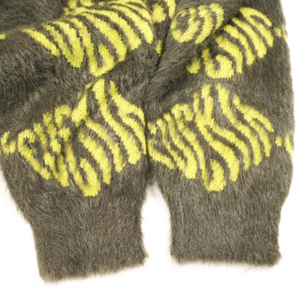 ハフ FUCK IT CARDIGAN ナイロンアクリルニットカーディガン