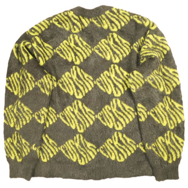 ハフ FUCK IT CARDIGAN ナイロンアクリルニットカーディガン