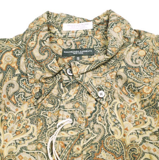 エンジニアードガーメンツ 19 Century BD Shirt コットンペイズリープリント シャツ