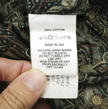 エンジニアードガーメンツ 19 Century BD Shirt コットンペイズリープリント シャツ