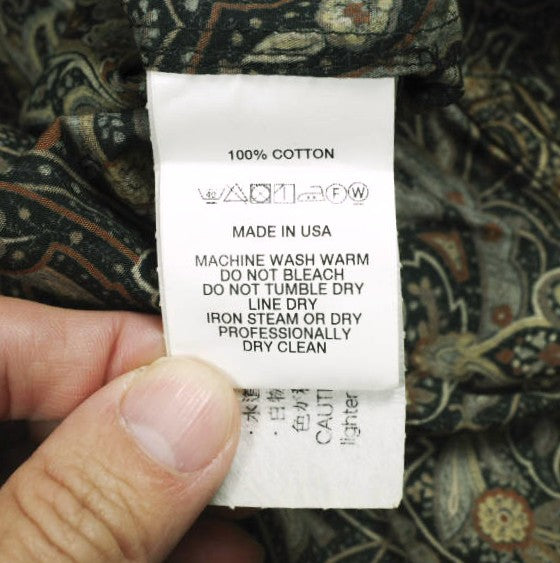 エンジニアードガーメンツ 19 Century BD Shirt コットンペイズリープリント シャツ