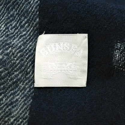 サンシー WOOL CHECK ロングストールポンチョ