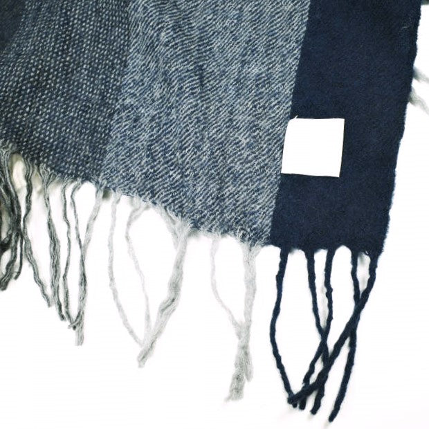 サンシー WOOL CHECK ロングストールポンチョ